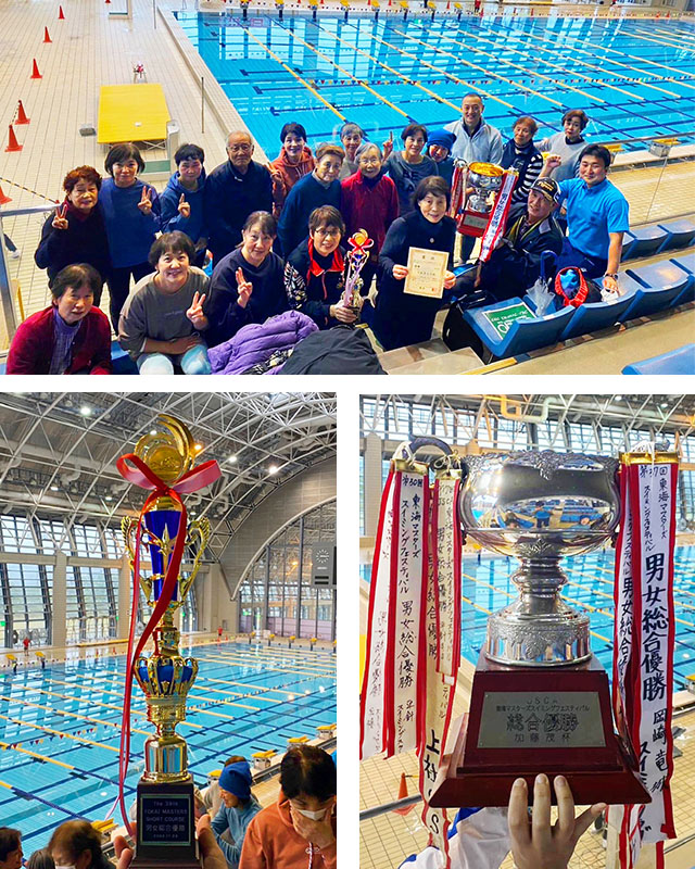 東海マスターズ短水路水泳大会男女総合優勝