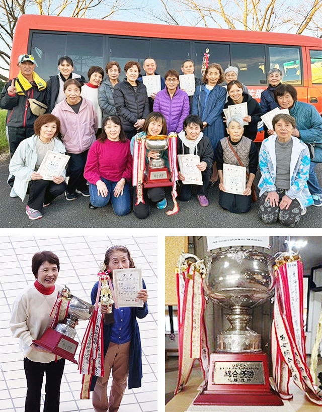 ご参加された皆様とトロフィーの写真